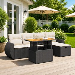 Versatile 6-Piece Garden Sofa Set for Any Outdoor Space