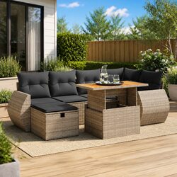 Versatile 8 Piece Outdoor Furniture Set in Grey