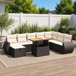 Practical 9-Piece Outdoor Sofa Set for Everyday Use