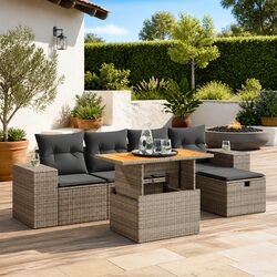 Versatile 6-Piece Garden Sofa Set for Your Patio or Terrace