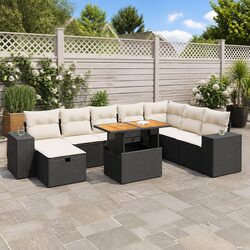 Practical 9-Piece Garden Sofa Set for Everyday Use