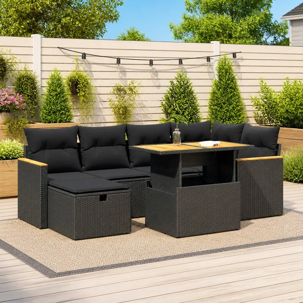 8 Piece Garden Sofa Set for Outdoor Use