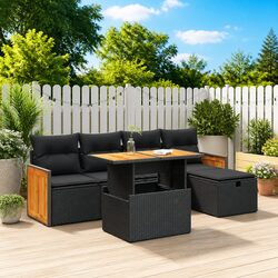 6-Piece Outdoor Sofa Set with Storage