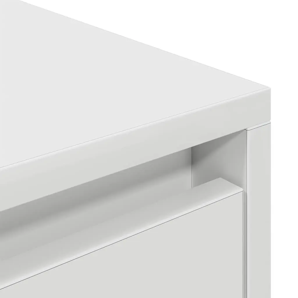 TV Cabinet Engineered Wood 188.5x41x50cm White Storage Unit for Living Room Bedroom