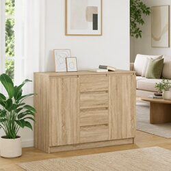 Organized Storage Sideboard for Home Use - Sonoma Oak
