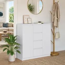 Functional White Sideboard with Ample Storage Space