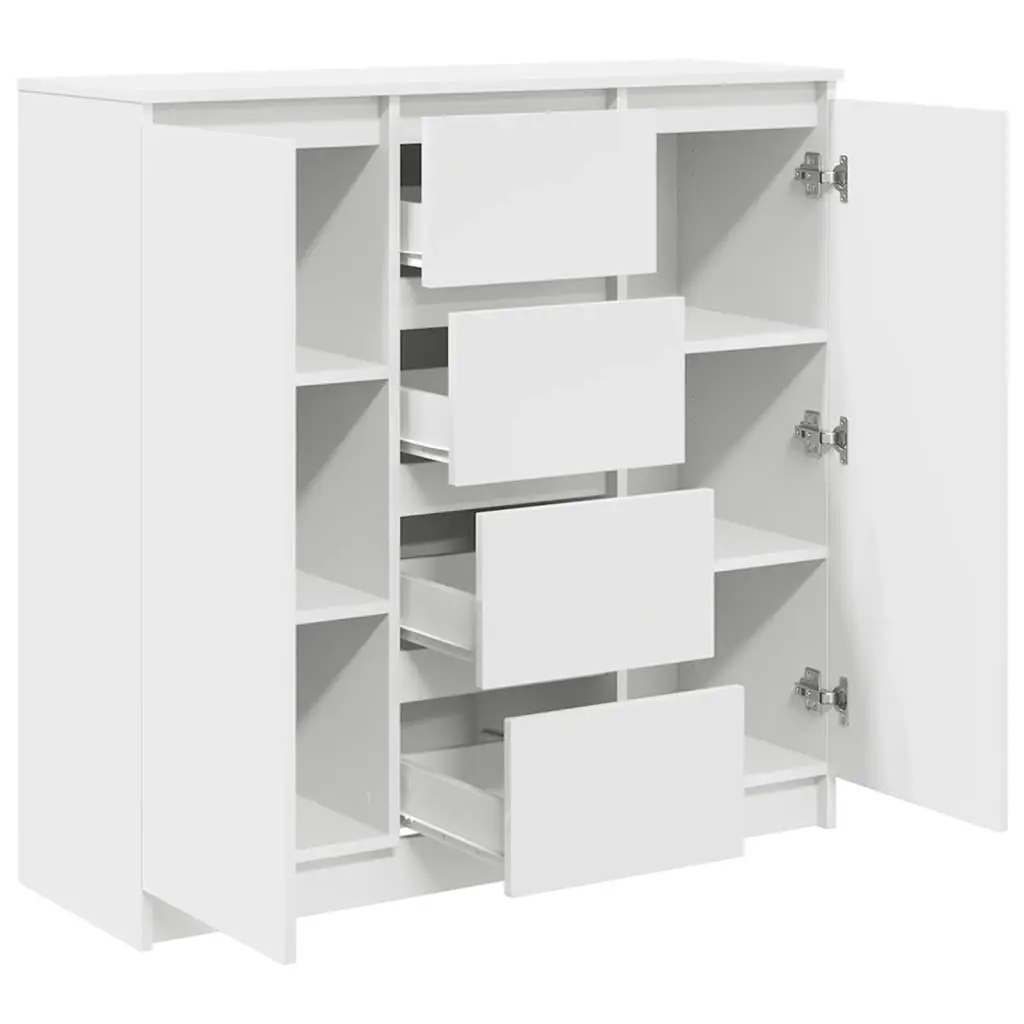 White Sideboard with Ample Storage Space