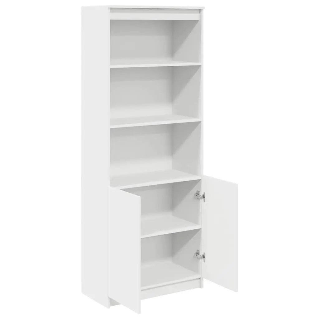 White Highboard Cabinet 70x35x180 cm for Home Use