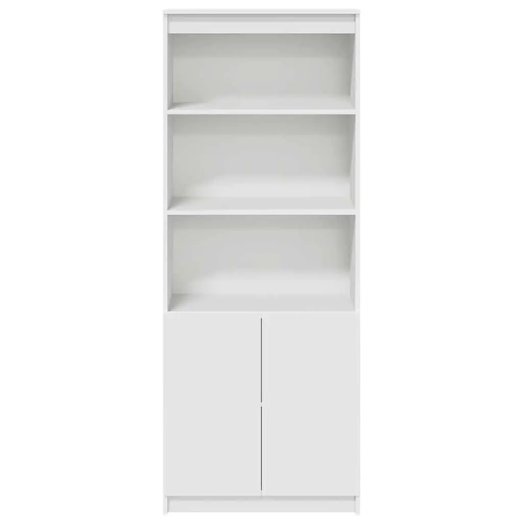 White Highboard Cabinet 70x35x180 cm for Home Use