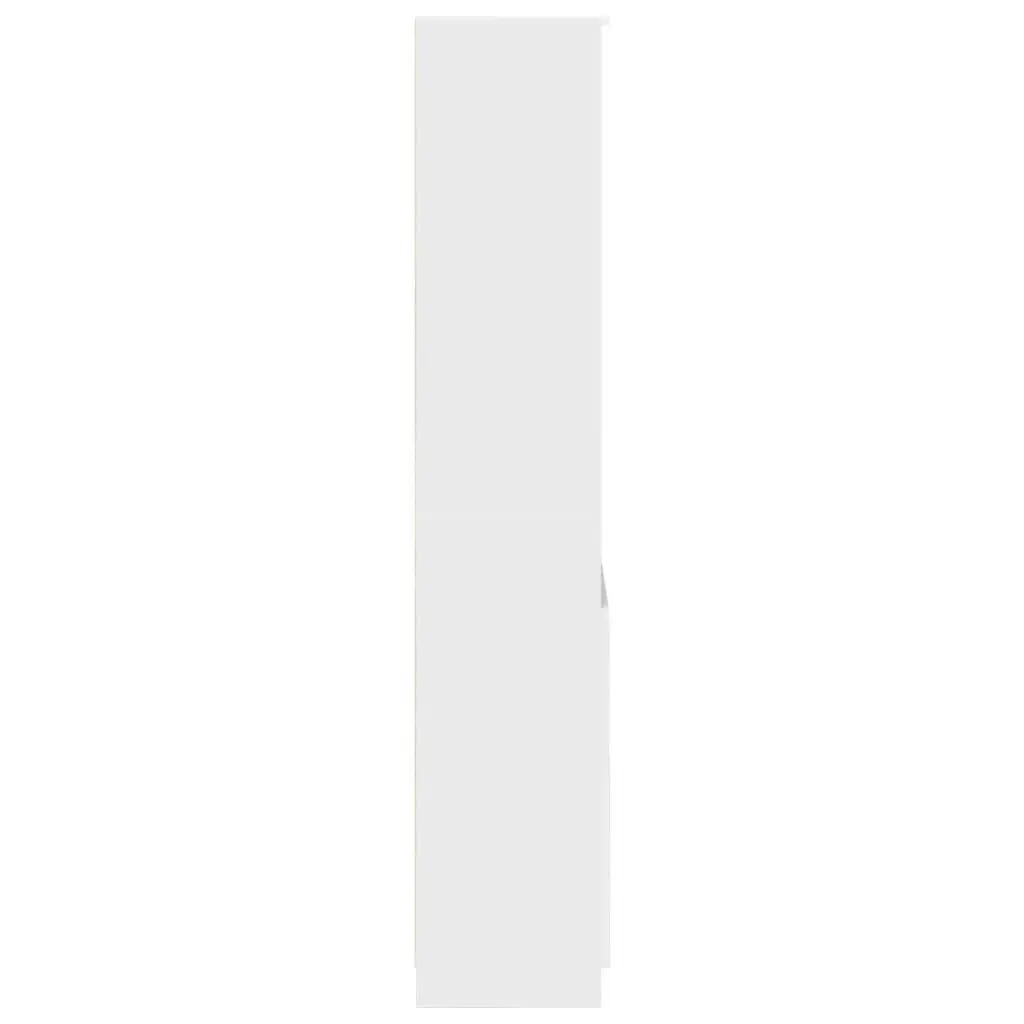 White Highboard Cabinet 70x35x180 cm for Home Use