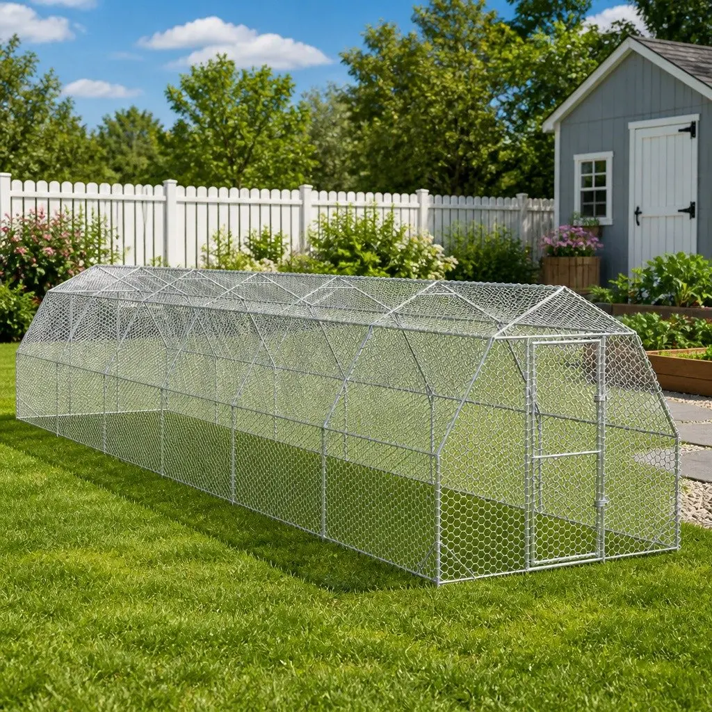 2.5x12x2.25m Chicken Run for Outdoor Use