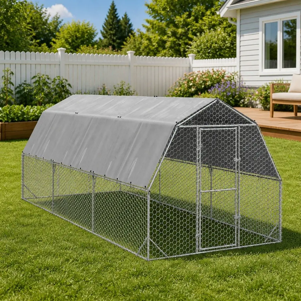 2.5x6x2.25m Chicken Run for Home Use