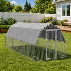 Practical 2.5x6x2.25m Chicken Run for Home Use