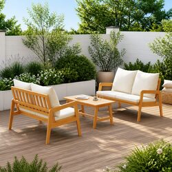 Functional Bistro Set Perfect for Garden and Balcony Use