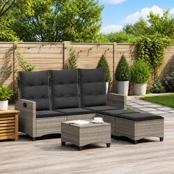 L-shaped Garden Sofa Set for Relaxing Outdoors