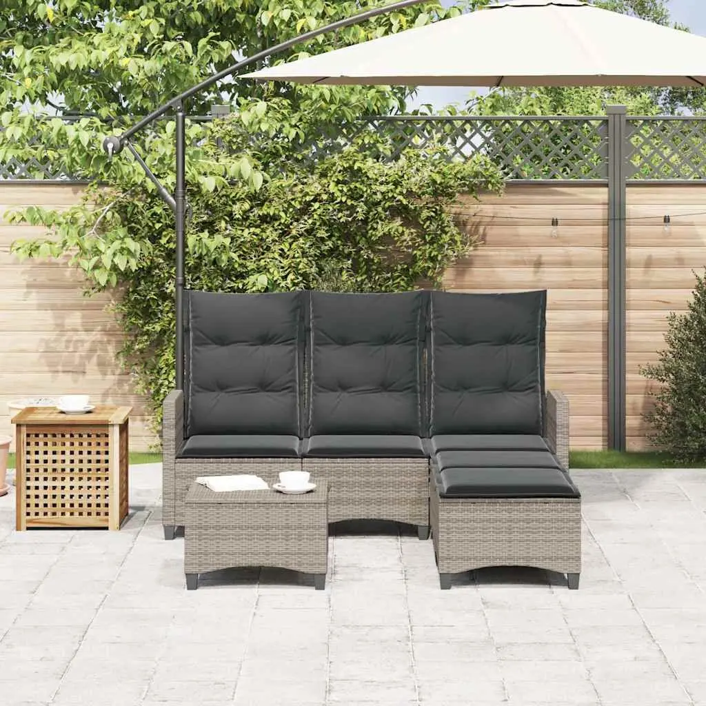 L-shaped Garden Sofa Set for Relaxing Outdoors