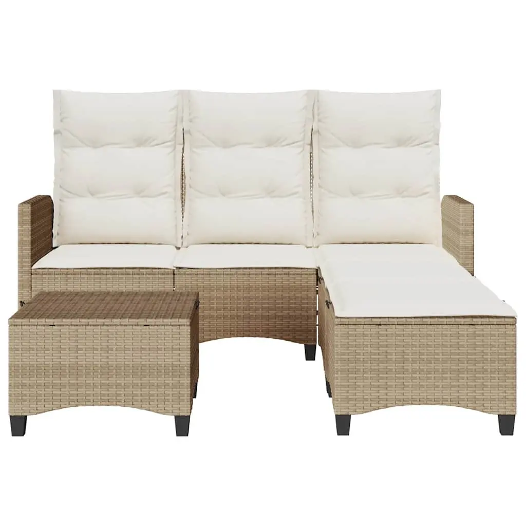 L-Shaped Garden Sofa Set for Outdoor Comfort
