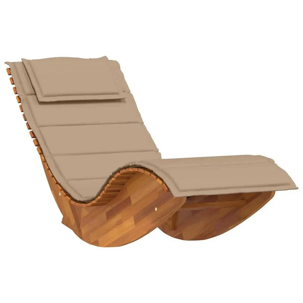2-Seater Acacia Lounger for Outdoors