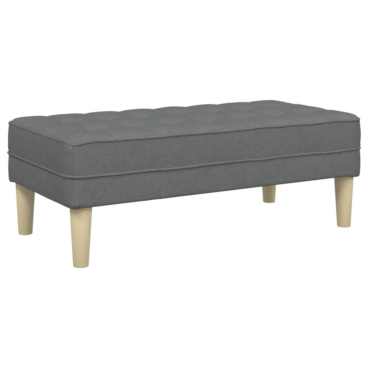 Modular Sofa Set Grey Polyester 2 Pieces Modern Living Room Furniture
