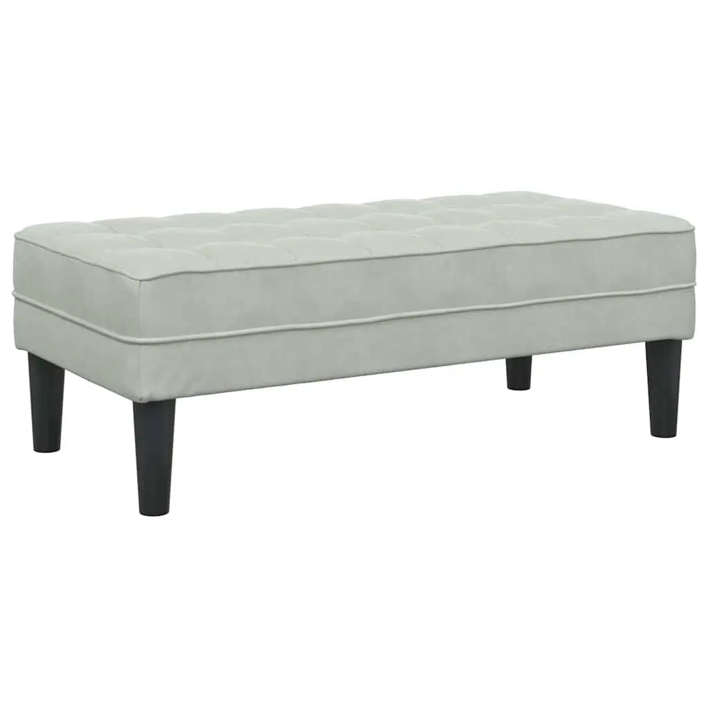 Sofa Set Polyester Modular 2 pcs Light Grey