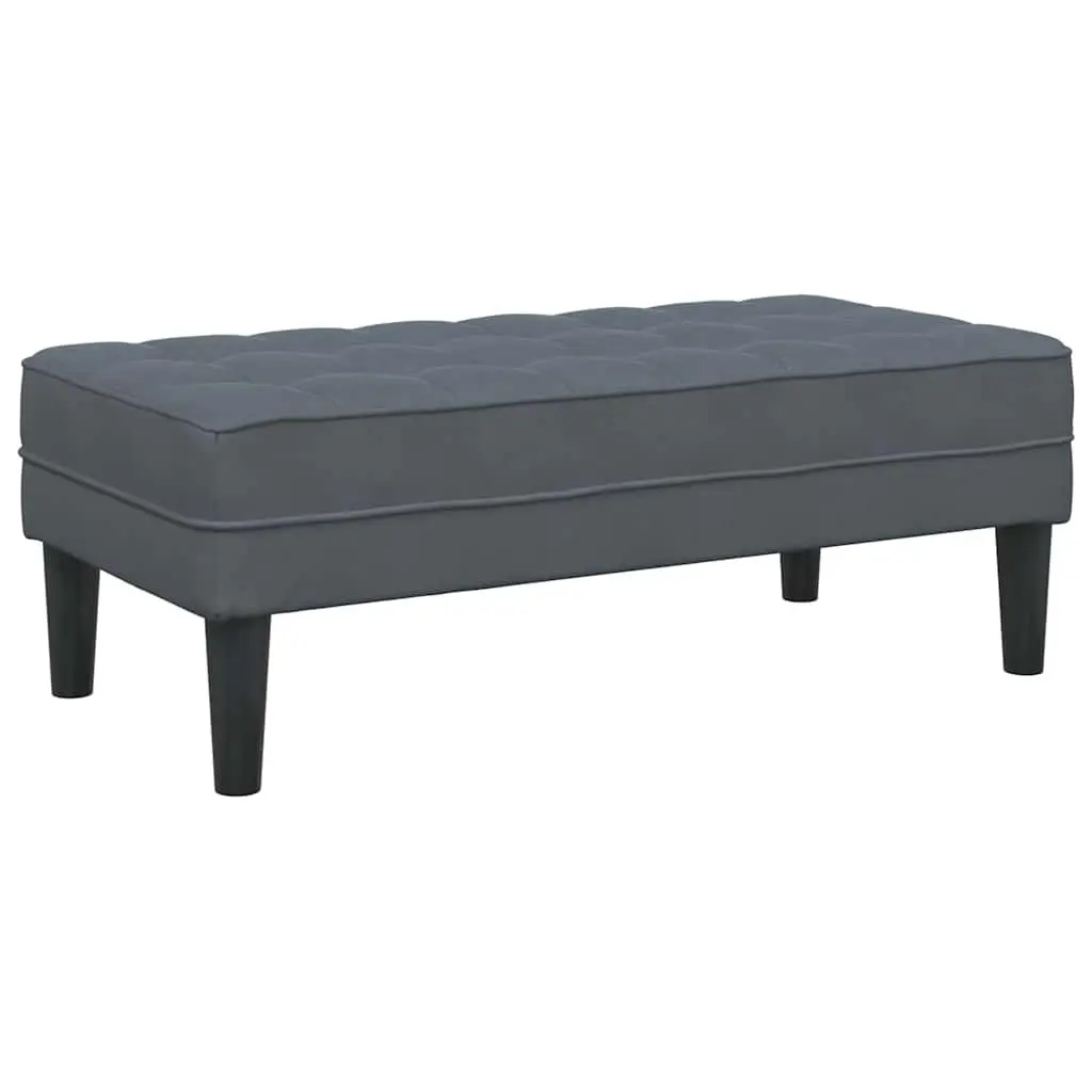 Modern Modular Sofa Set 2-Piece Grey Polyester Living Room Furniture