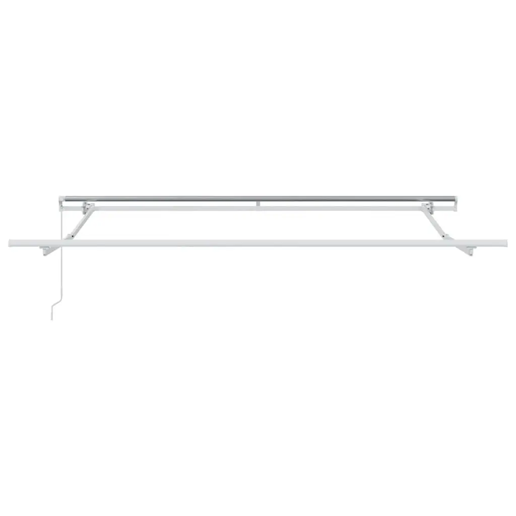 Retractable Awning Manual Crank 300 x 250 cm Yellow Weather-Resistant Fabric Aluminium Frame