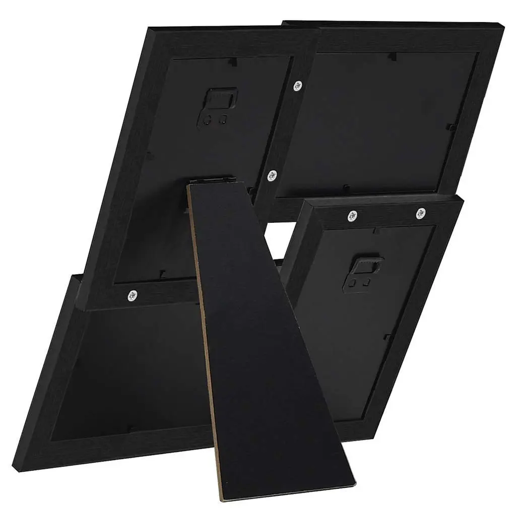 Collage Photo Frame Multi-Opening Hard PS 13x18 cm Black
