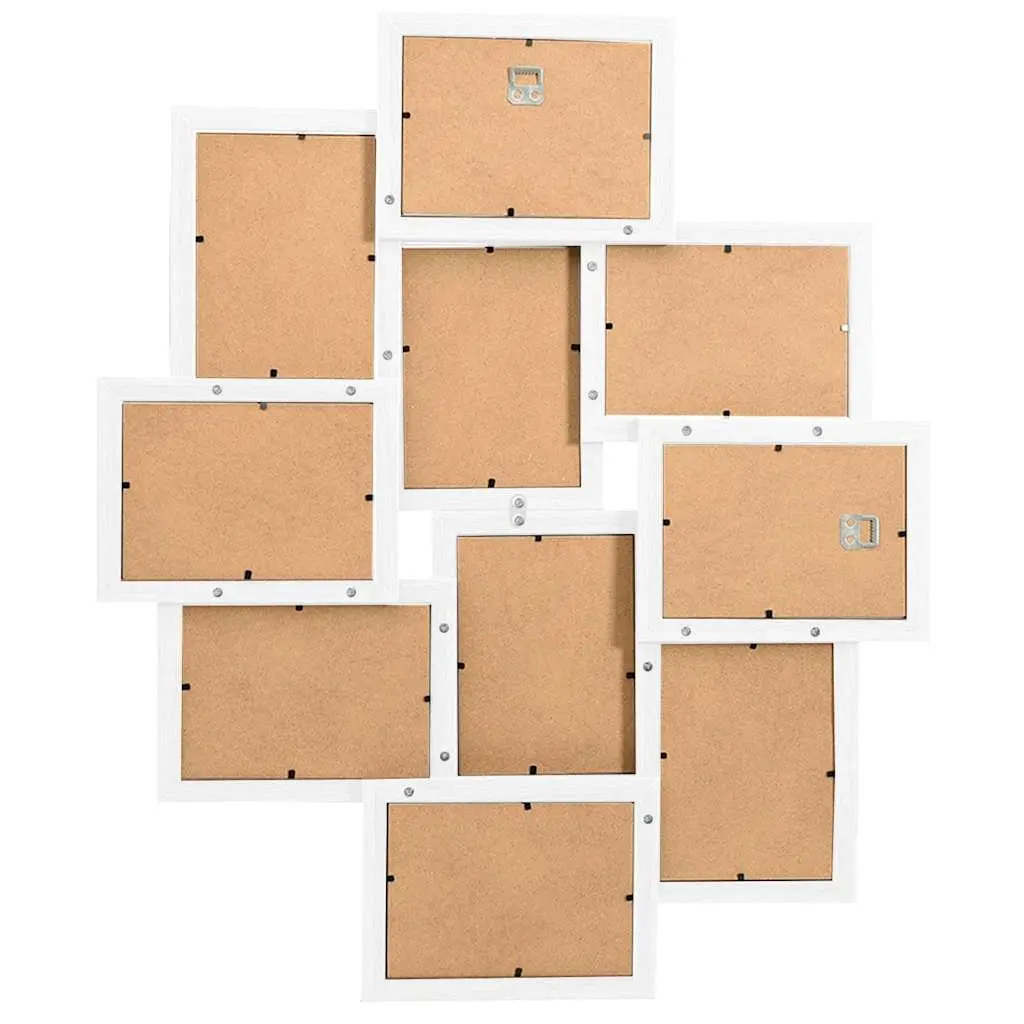 Collage Photo Frame Set 10 Pieces White 13x18cm Wall Display Home Decor