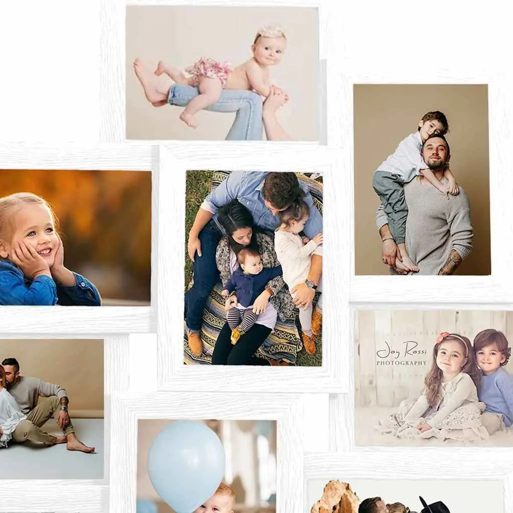 Collage Photo Frame Set 10 Pieces White 13x18cm Wall Display Home Decor