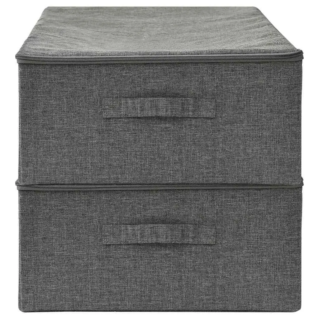 Foldable Storage Boxes 2 pcs for Home Use Anthracite