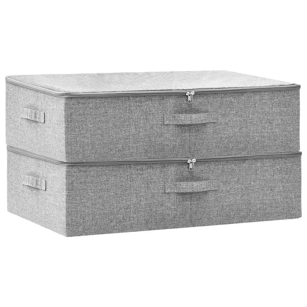 Grey Fabric Storage Boxes for Home Organisation