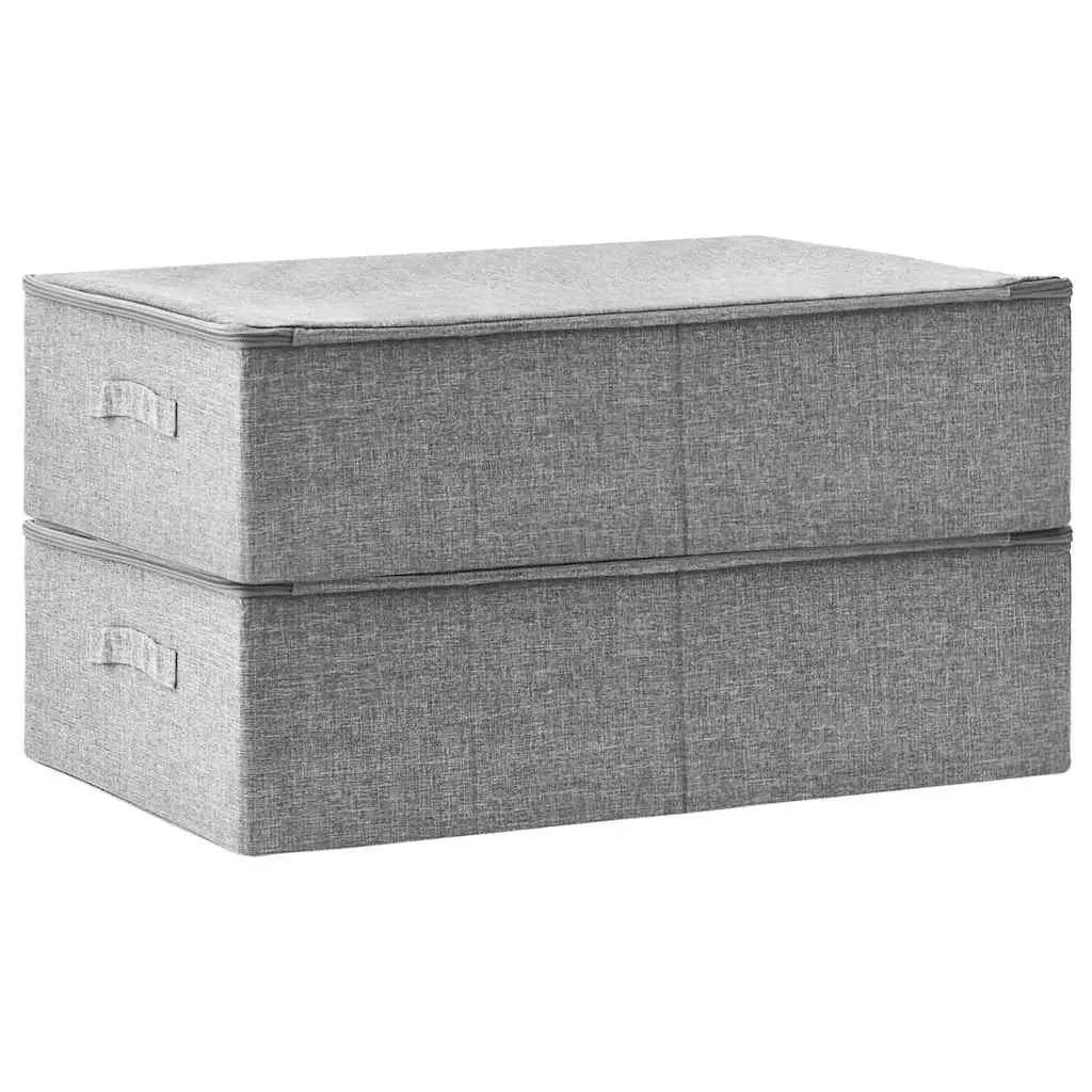 Grey Fabric Storage Boxes for Home Organisation