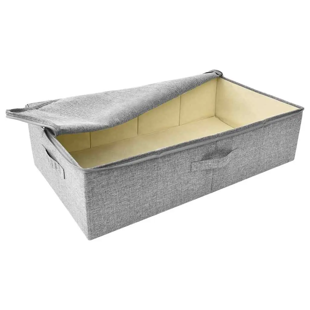 Grey Fabric Storage Boxes for Home Organisation