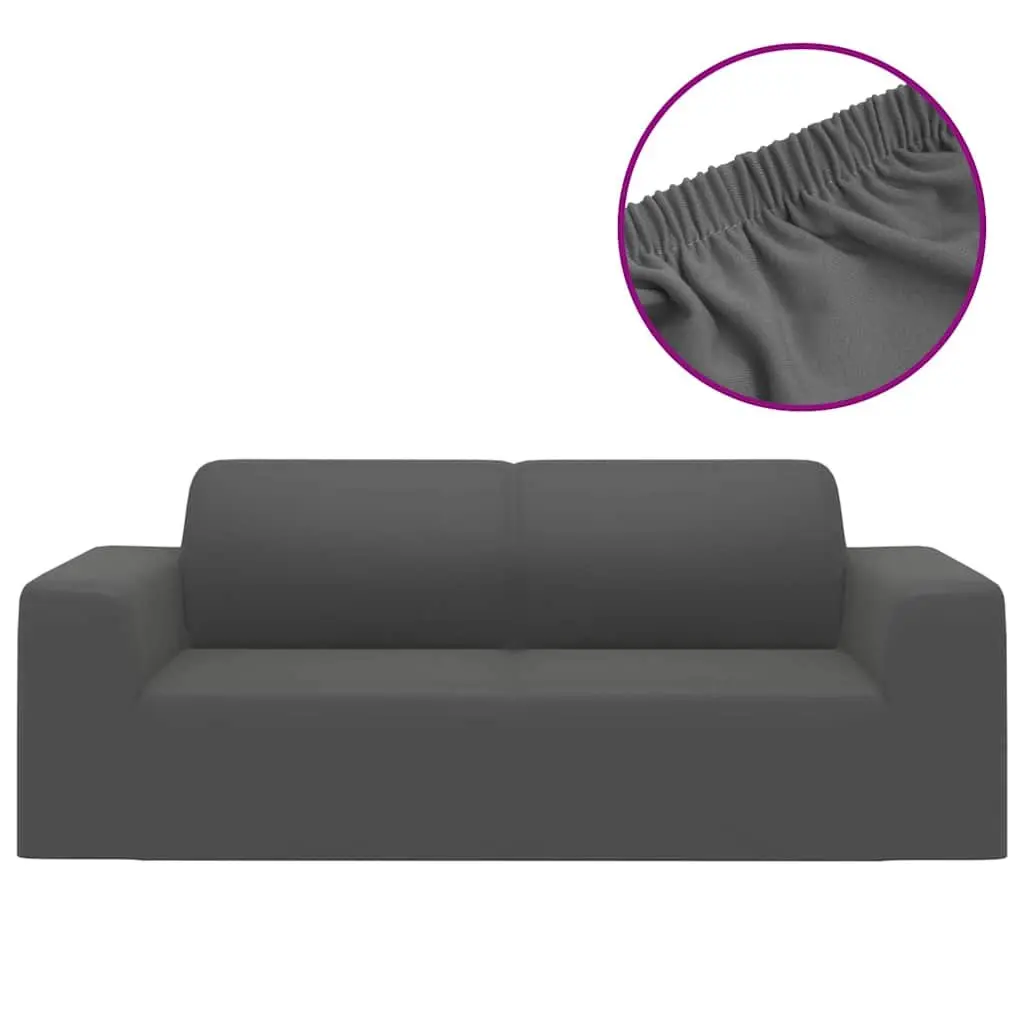 Slipcover for 2-Seater Couch in Anthracite