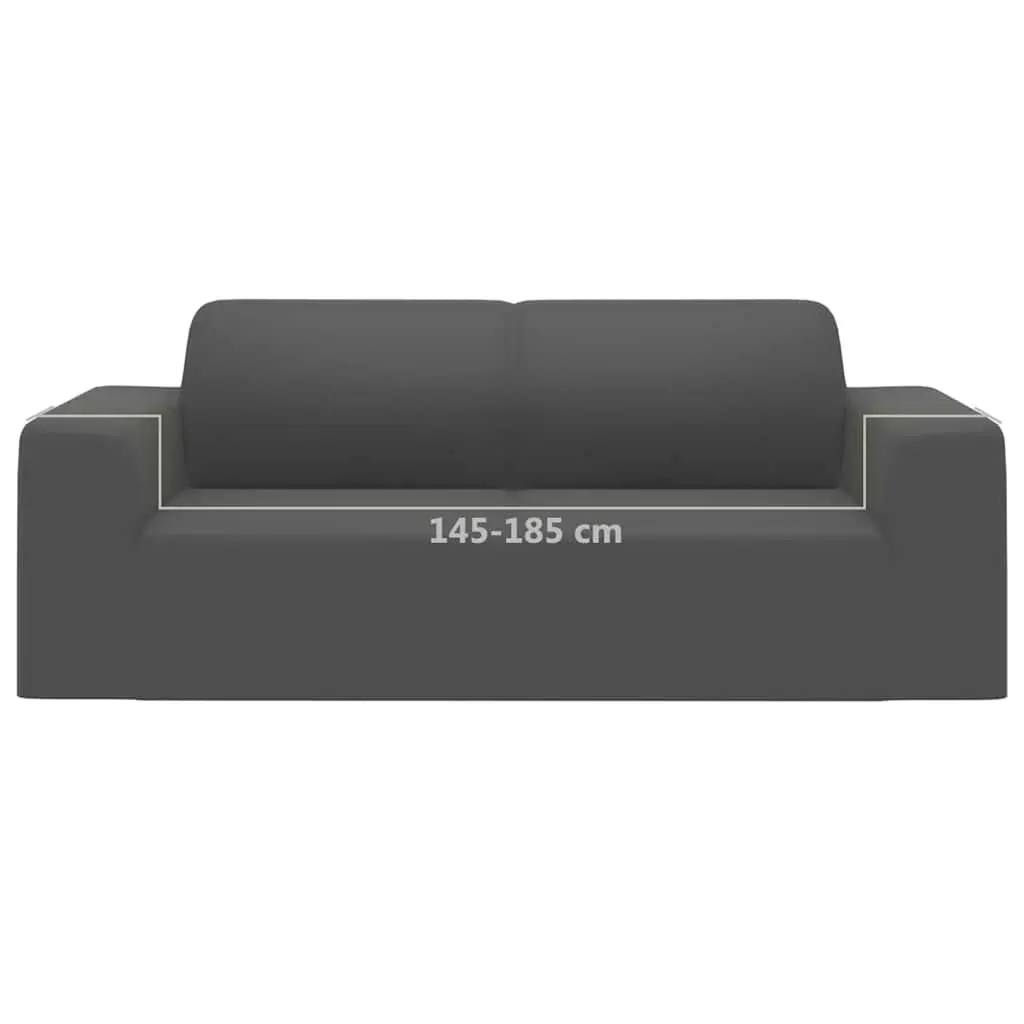Slipcover for 2-Seater Couch in Anthracite
