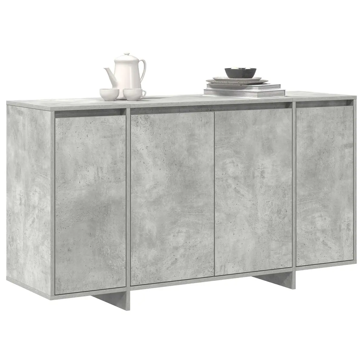 Grey Storage Cabinet for Dining and Living Areas