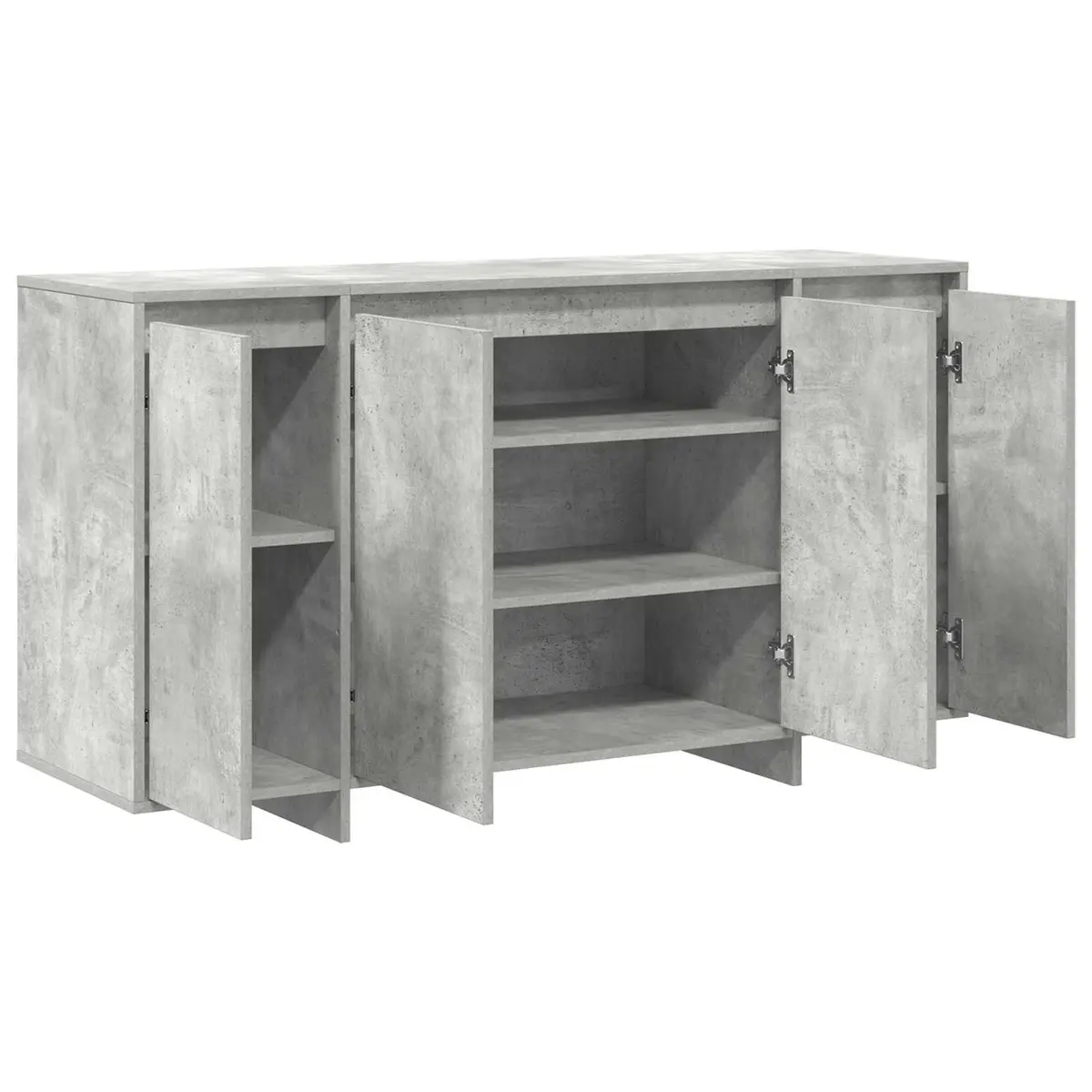 Grey Storage Cabinet for Dining and Living Areas