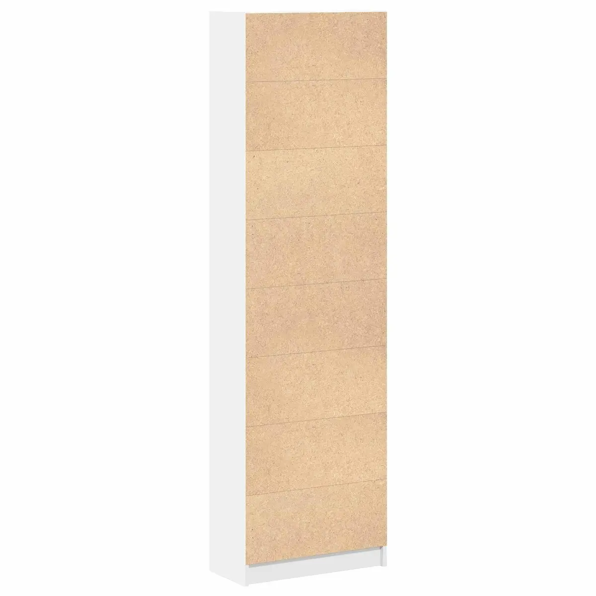 White Wardrobe with Easy Access Hinge Doors 55x25x189cm