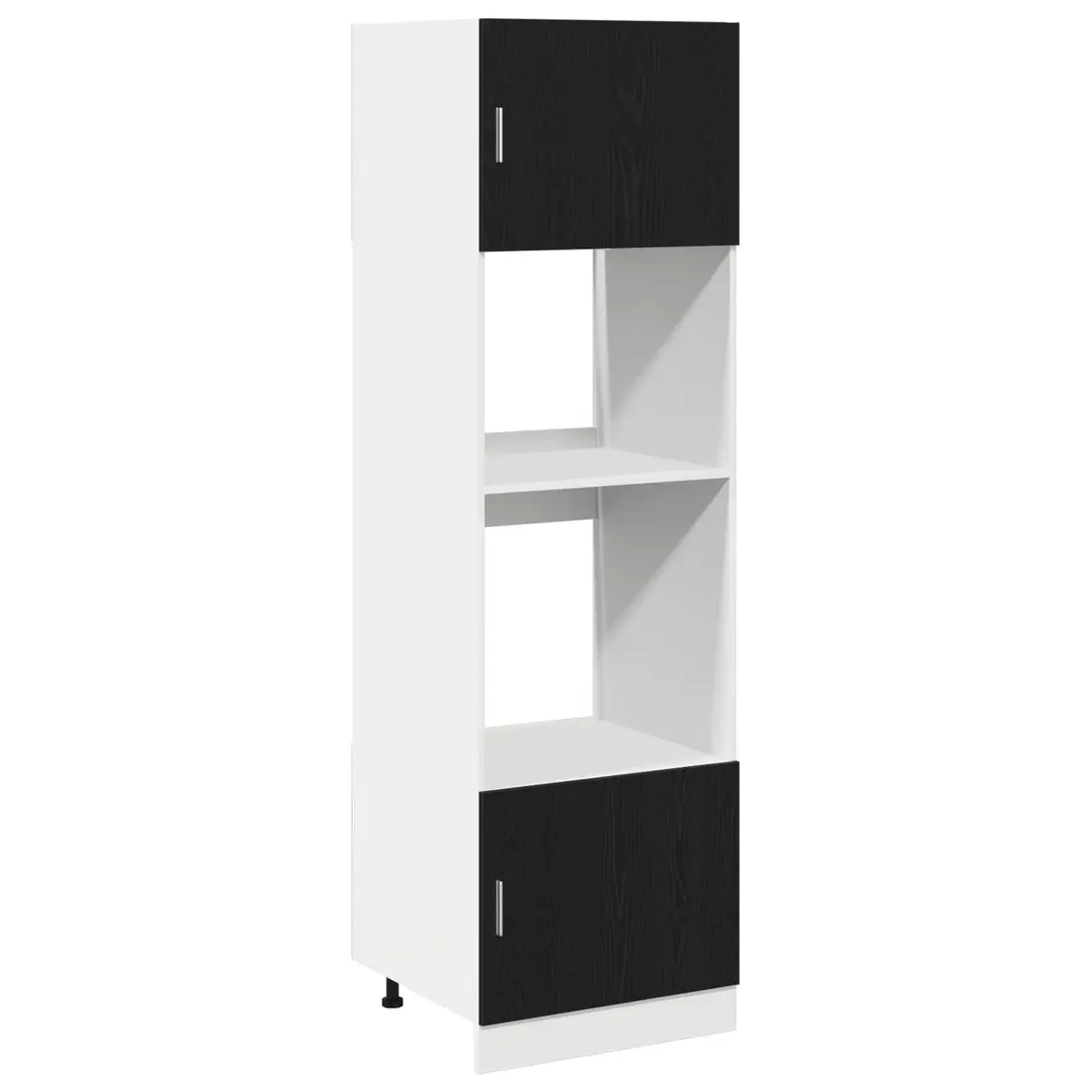 Hanging Cabinet Engineered Wood Black Oak 60x57x207cm