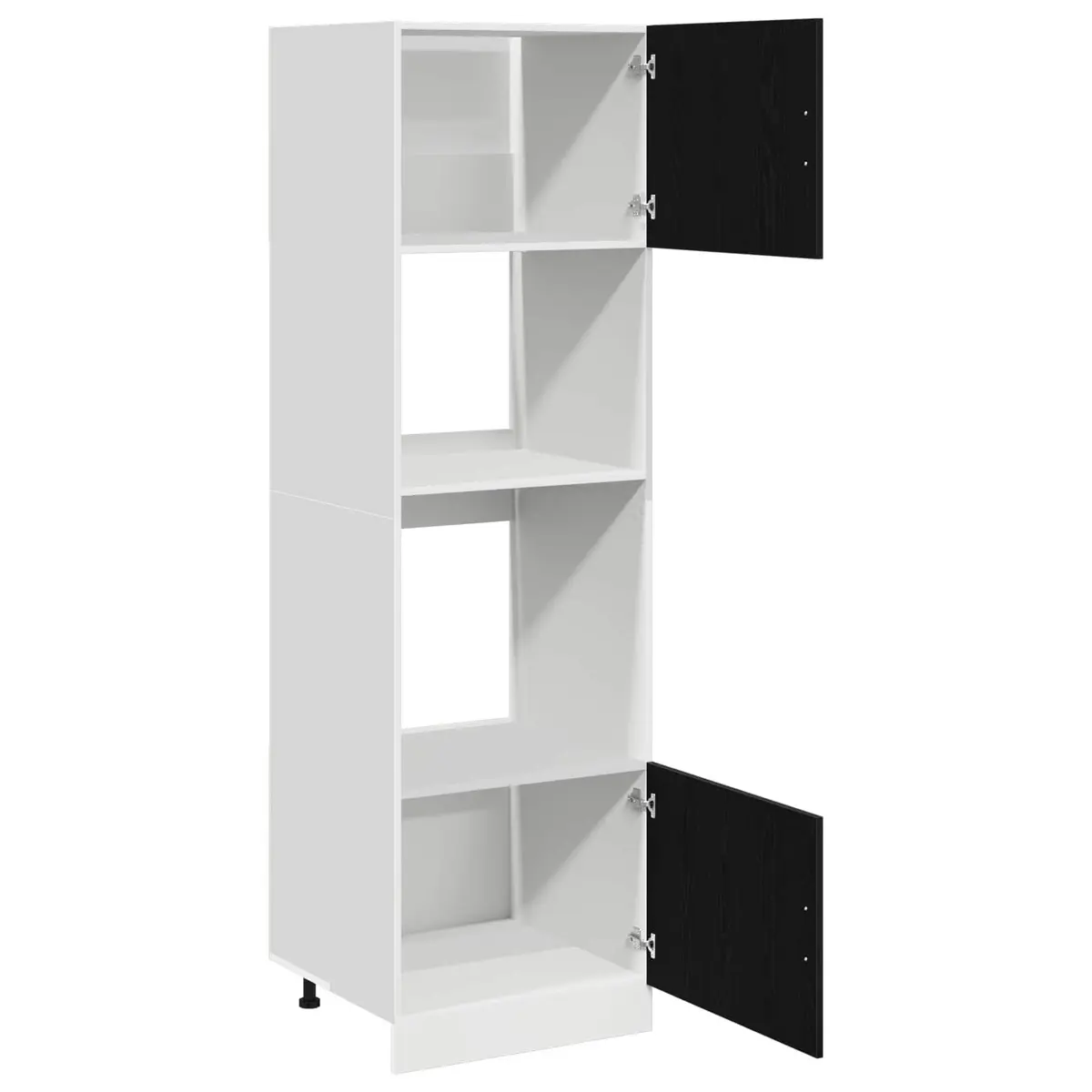 Hanging Cabinet Engineered Wood Black Oak 60x57x207cm