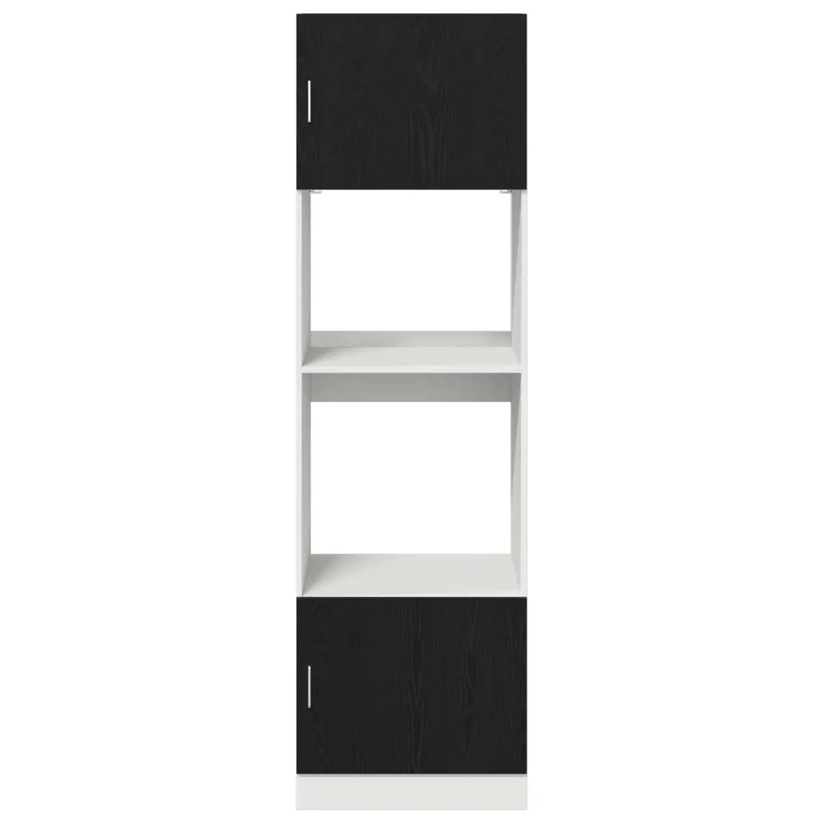 Hanging Cabinet Engineered Wood Black Oak 60x57x207cm