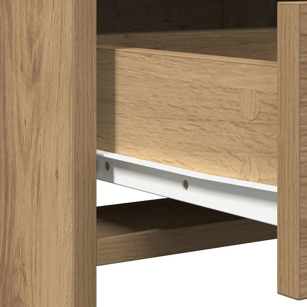 Dressing Table Engineered Wood 2 Piece Brown