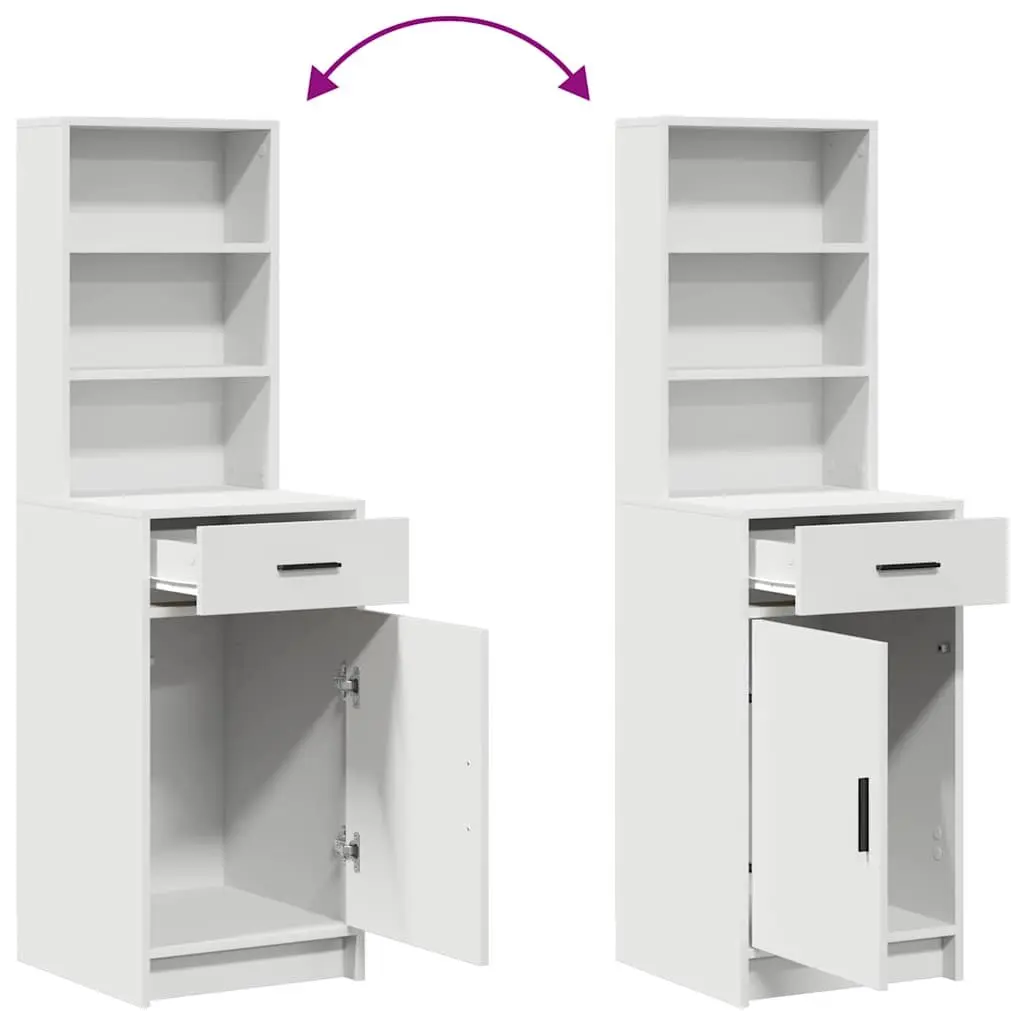 White Dressing Table with LED Lighting
