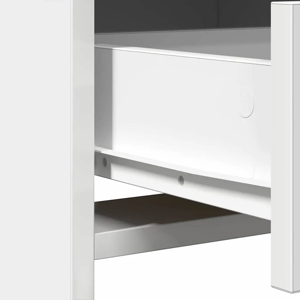 White Dressing Table with LED Lighting