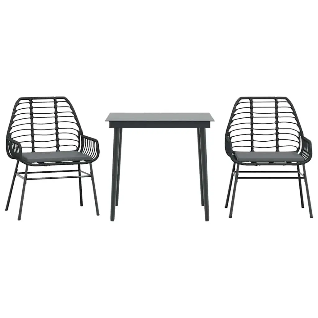 3-Piece Garden Dining Set for Relaxation