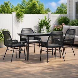 Practical 5-Piece Dining Set for Your Backyard