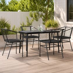 Practical 5-Piece Dining Set for Your Outdoor Space