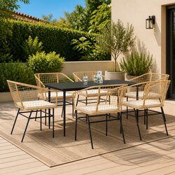 Practical 7 Piece Dining Set Perfect for Your Outdoor Space