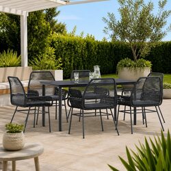 Functional 7 Piece Garden Dining Set for Everyday Use