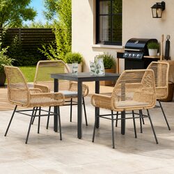 Practical 5 Piece Dining Set for Outdoor Enjoyment